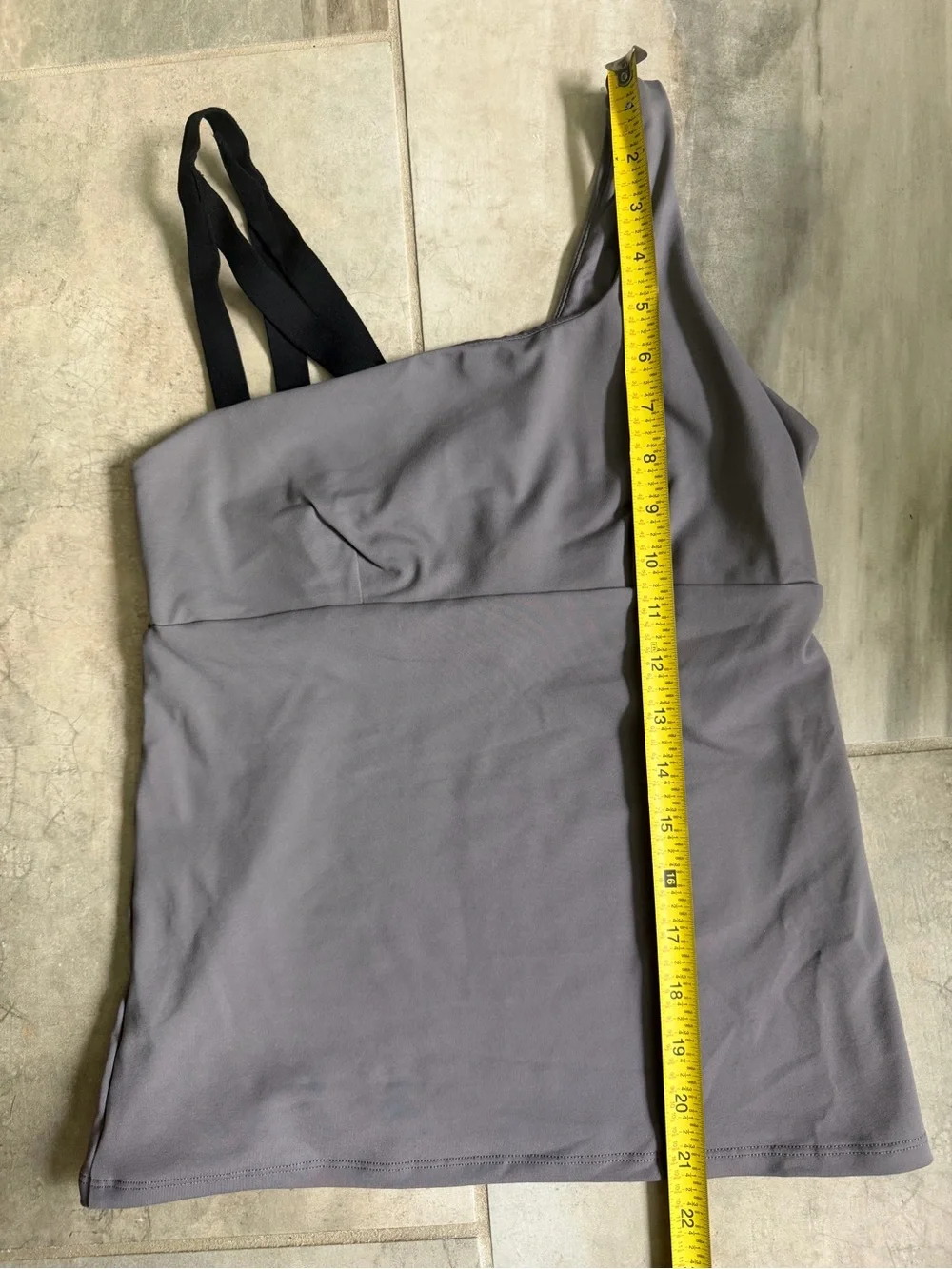 Alo Yoga Repose Asymmetrical One Shoulder Tank in purple dusk Size S